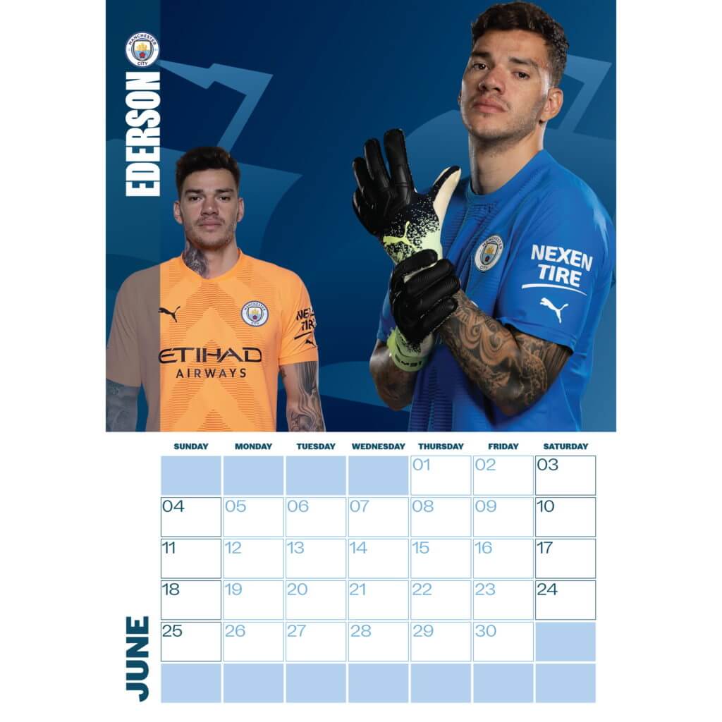 Manchester City 2023 Official Calendar (Ederson Page)