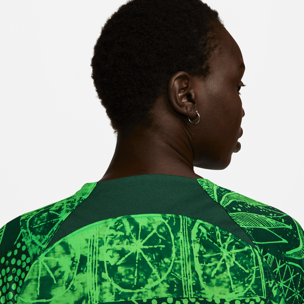 Nike 2022-23 Nigeria Women's Home Jersey - Green Spark-Pine Green (Detail 2)