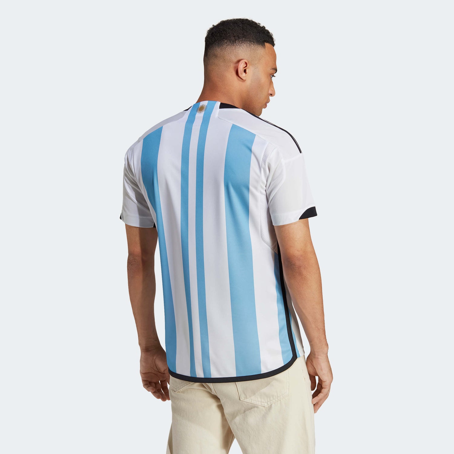 adidas 2022-23 Argentina Home Jersey - White-Light Blue