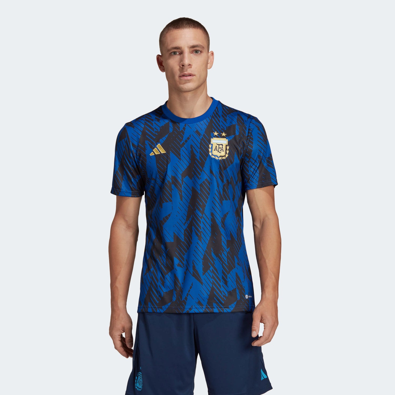Adidas Youth Soccer Argentina 2022 3-Star Home Jersey