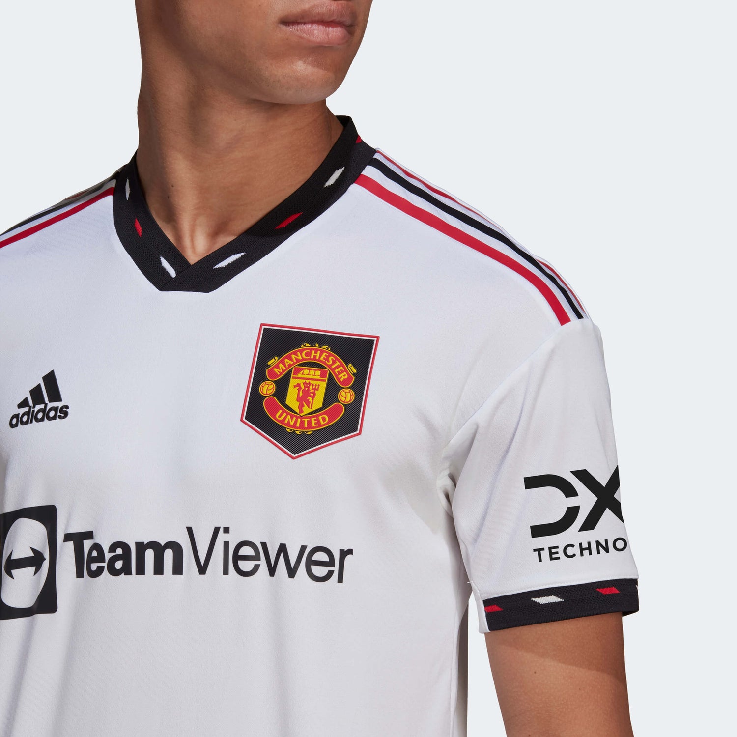 adidas Cristiano Ronaldo Manchester United White 2022/23 Away Authentic  Player Jersey