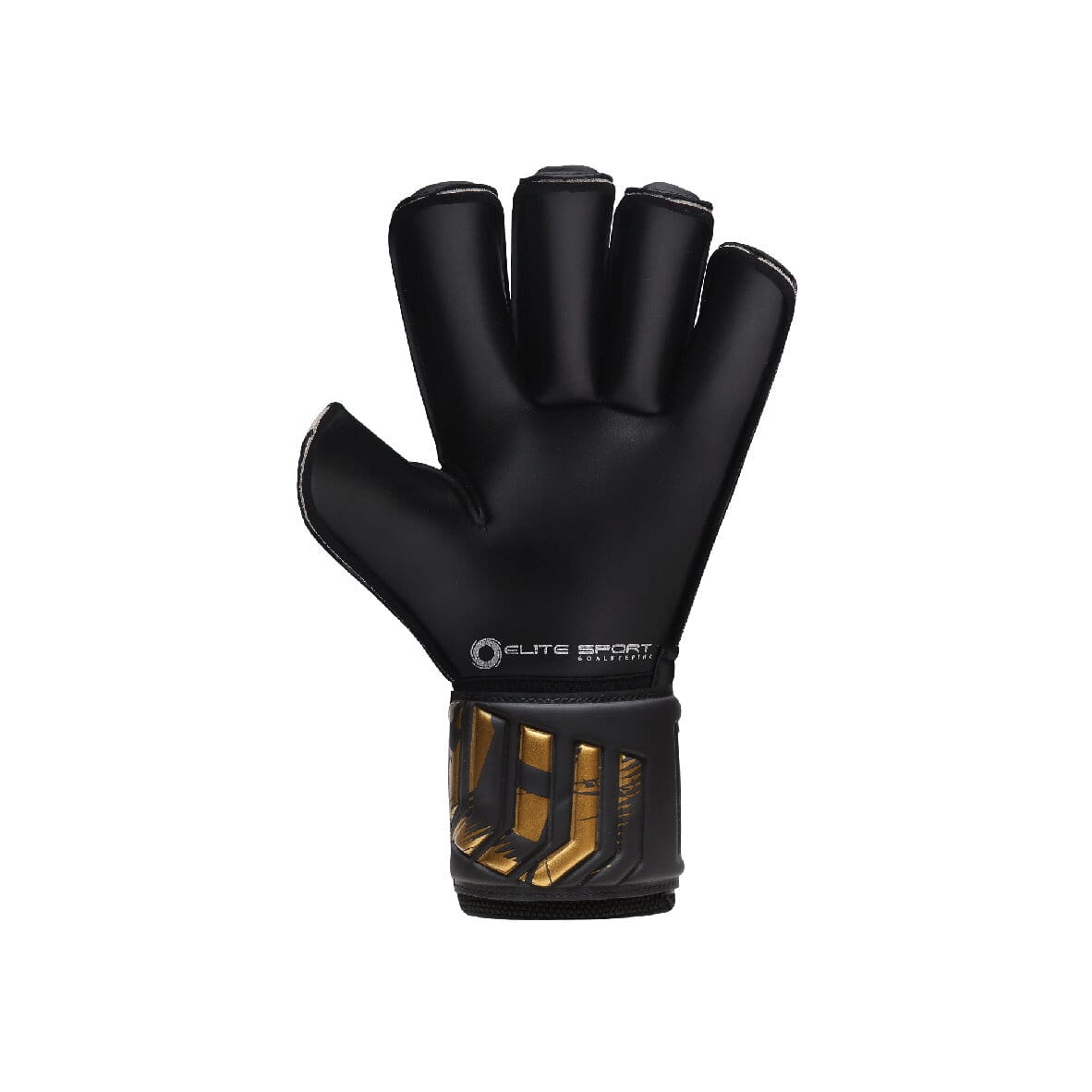 Elite Sport 2022 Black Real Goalkeeper Gloves - Black-Gold (Single - Inner)