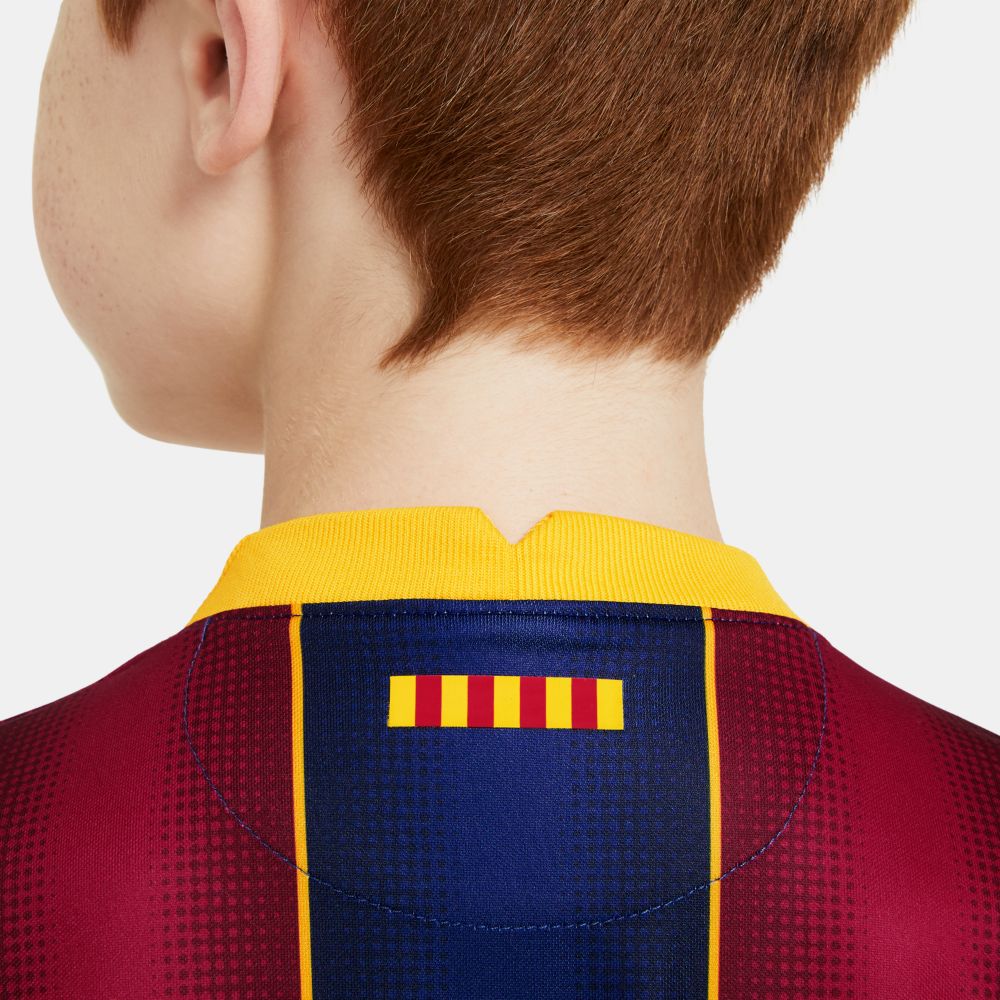 Youth Nike Lionel Messi Blue Barcelona 2020/21 Home Breathe