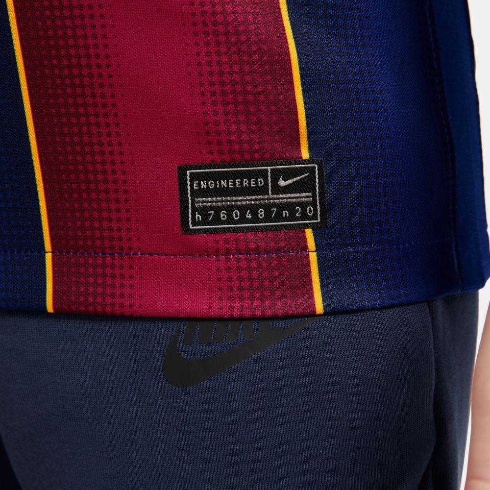 Youth Nike Lionel Messi Blue Barcelona 2020/21 Home Breathe