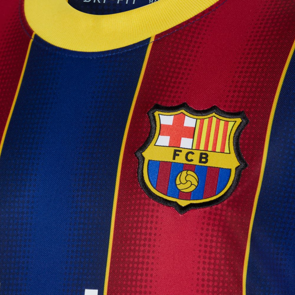 Youth Nike Lionel Messi Blue Barcelona 2020/21 Home Breathe