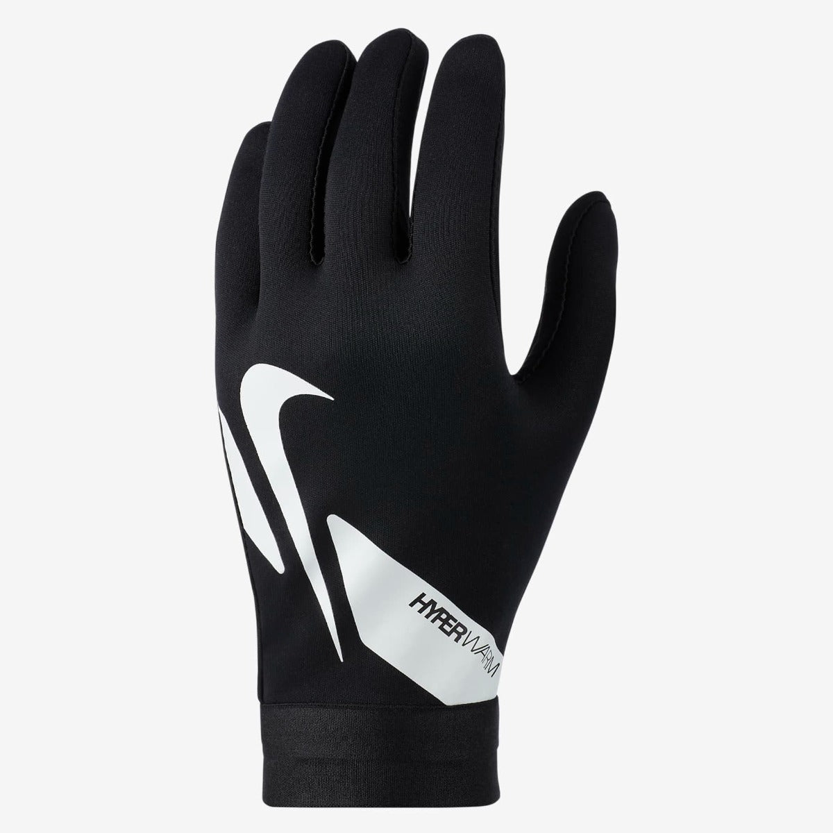 Nike Academy Hyperwarm Soccer Gloves - Black-White (Single - Outer)