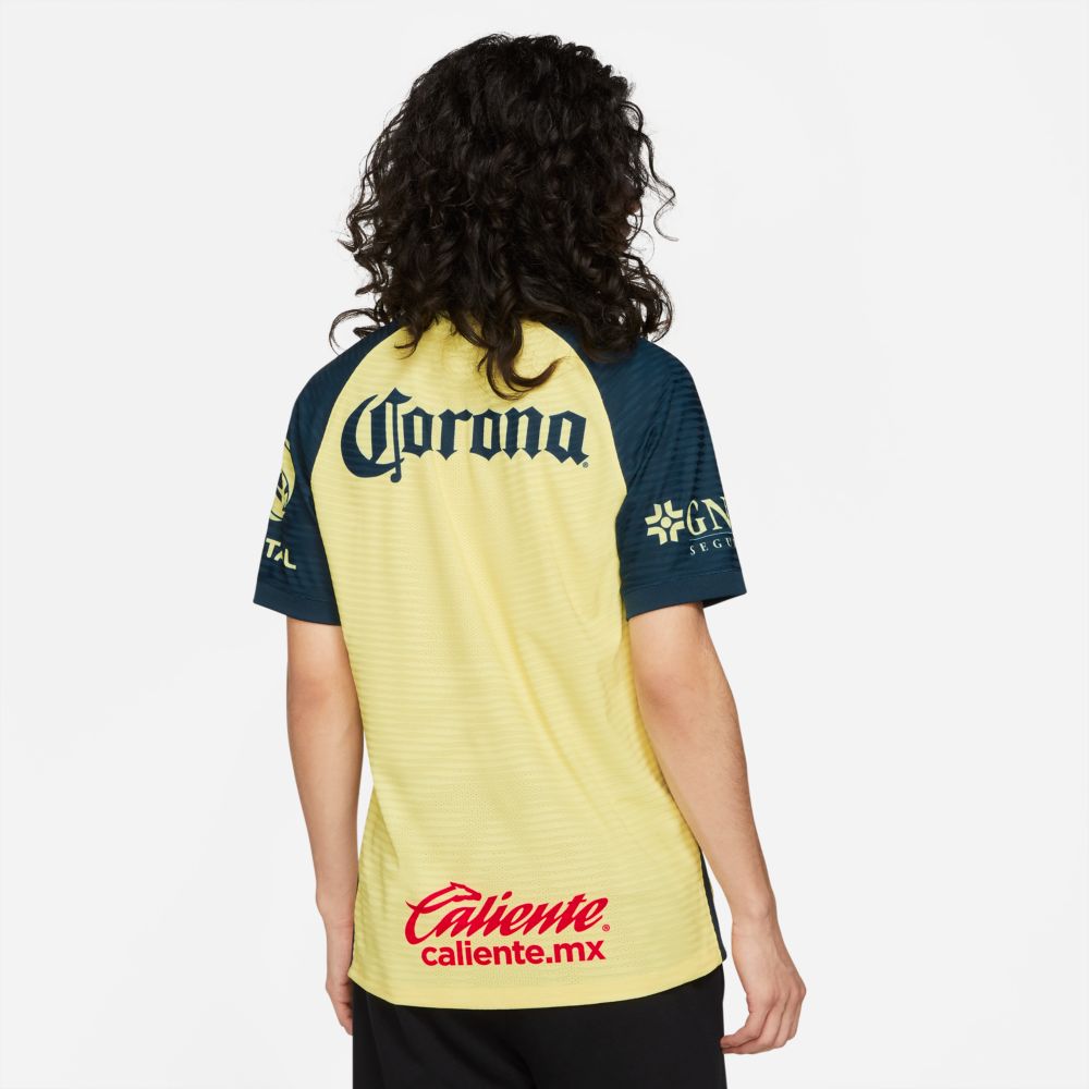 Nike 2021-22 Club America Home ADV Match Jersey - Yellow-Navy