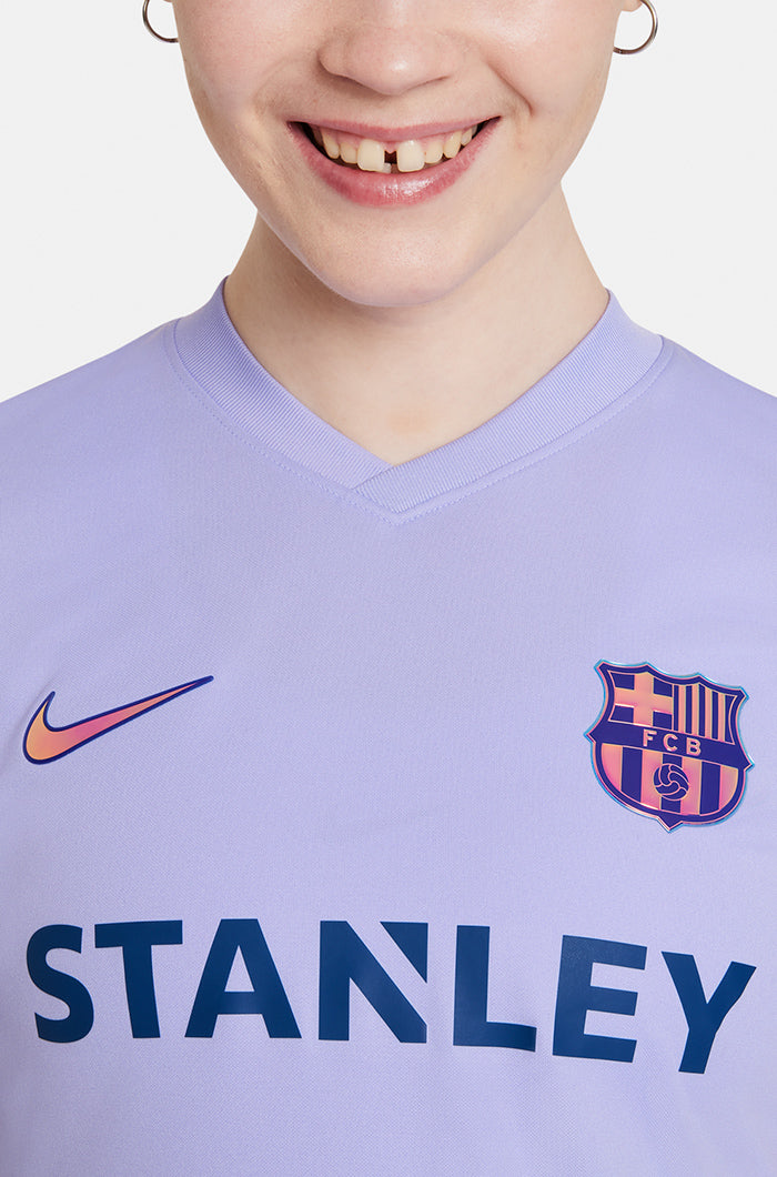 Men's Nike Purple Barcelona 2021/22 Away Match Authentic Jersey