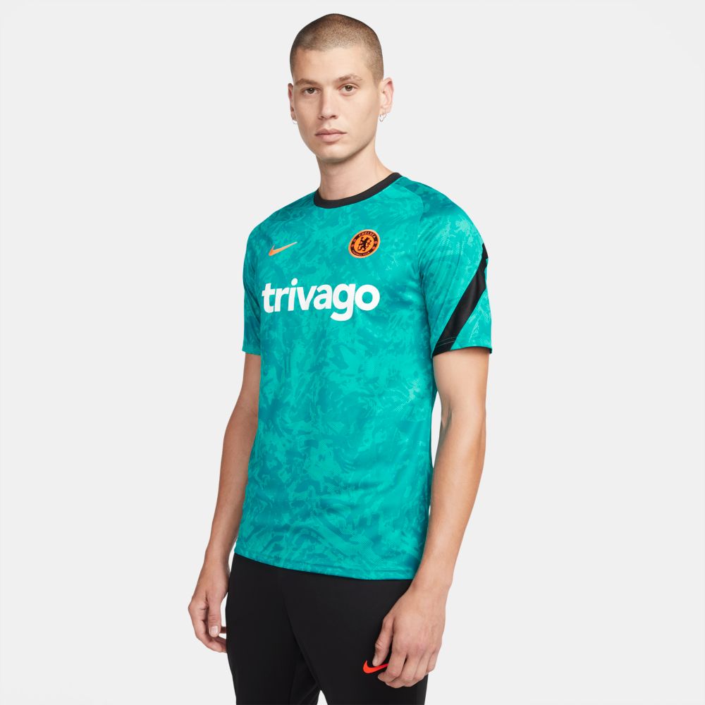 Nike 2021-22 Chelsea DF Pre-Match Jersey - Aquamarine