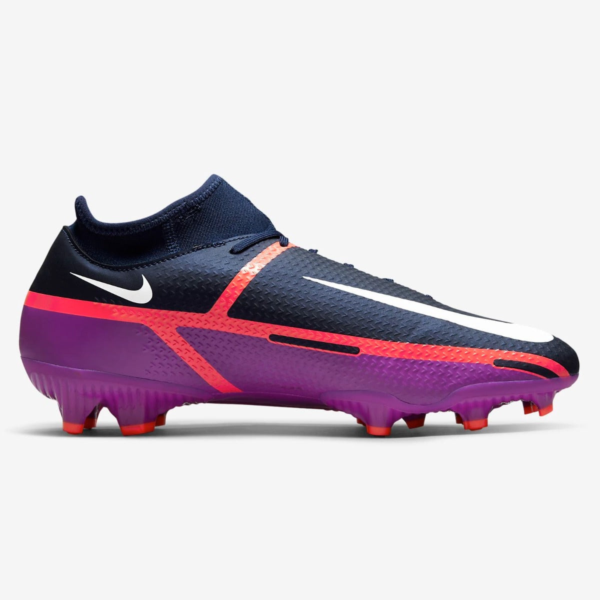 Nike Phantom GT2 Academy DF FG-MG - Navy-Purple-Crimson (Side 2)