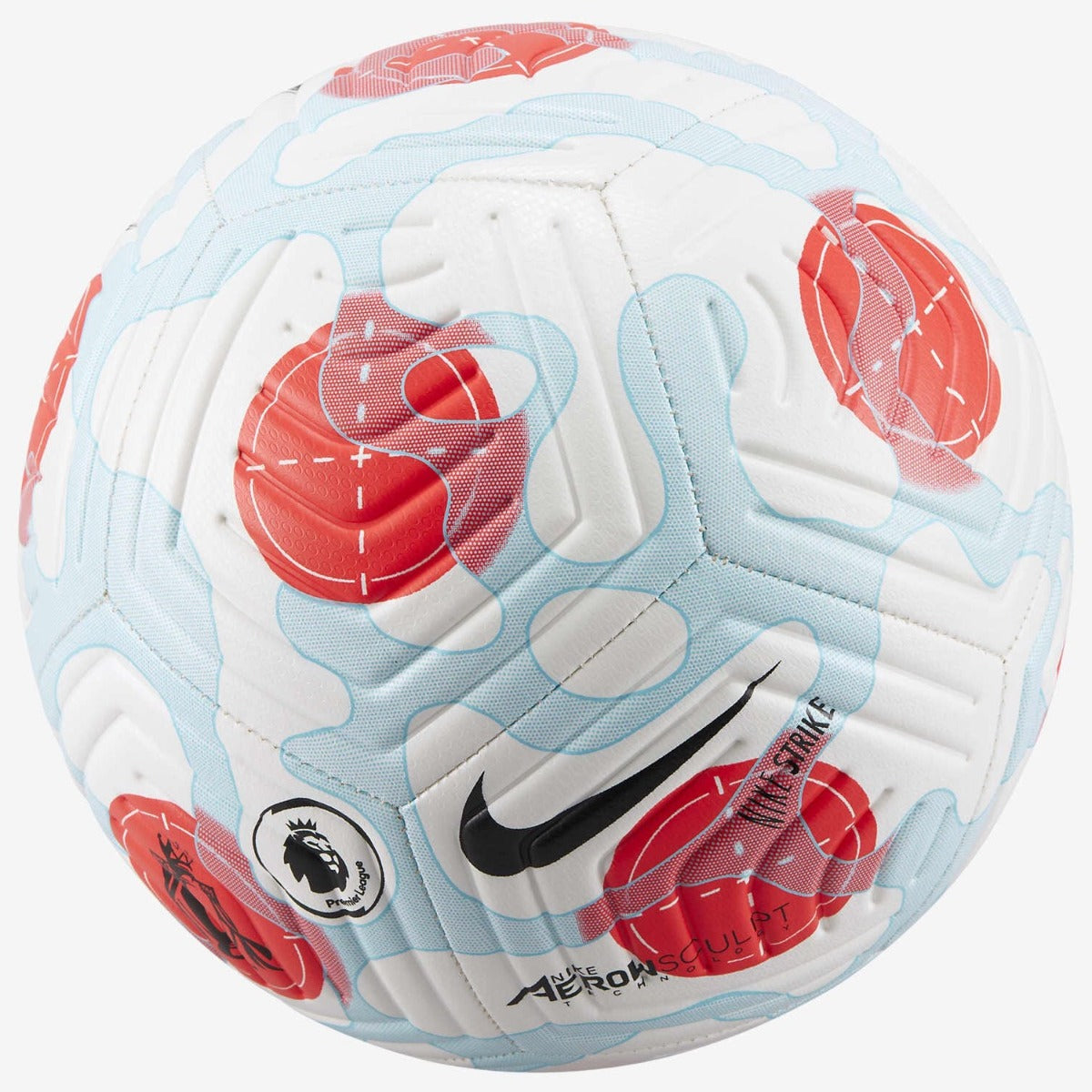 Nike SP22 Premier League Strike Third Ball  - White-Blue-Crimson (Back)