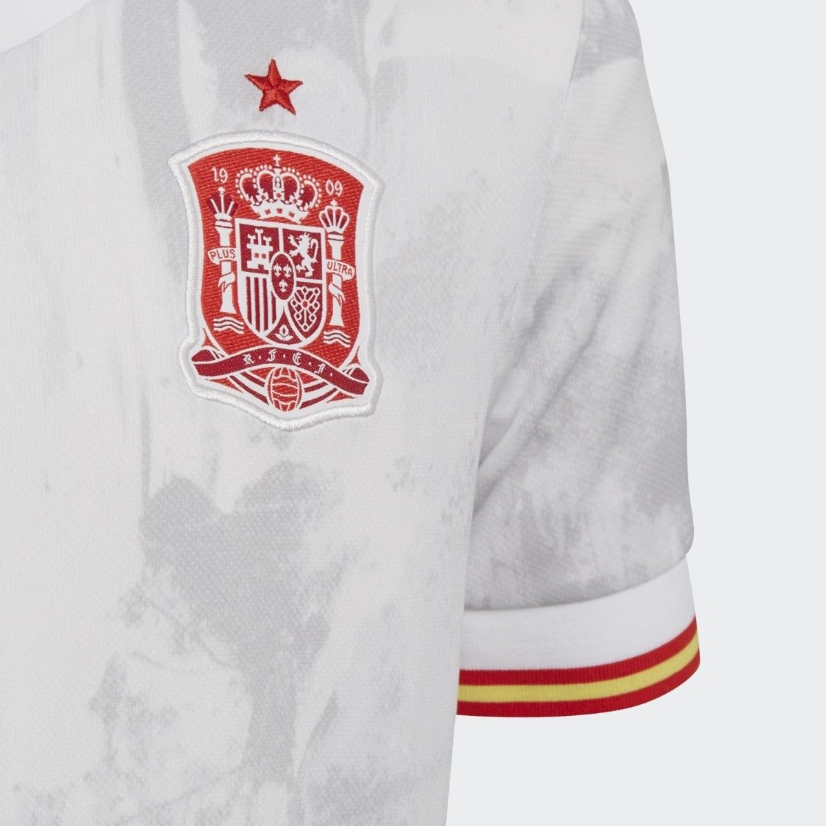 adidas 2020-21 Spain Away YOUTH  Jersey - White-Red (Detail 2)