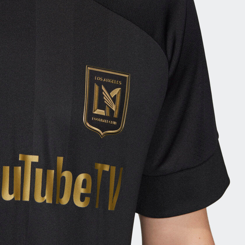 adidas+Lafc+tv+2021+Authentic+Home+Jersey+Black+Gold+Mens+