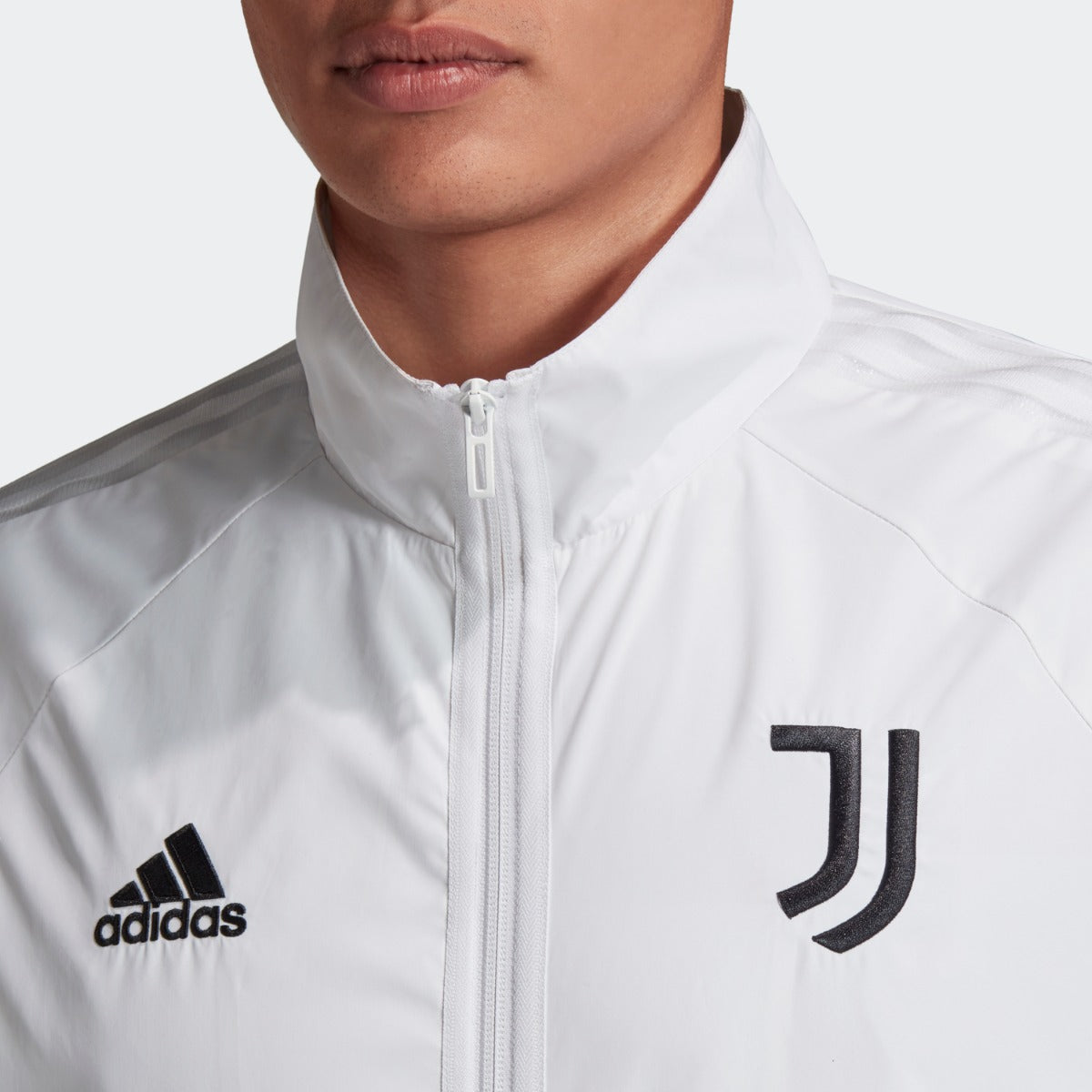 Adidas 2020-21 Juventus Anthem Jacket - White-Black