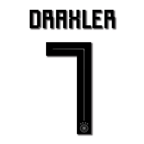 Germany No7 Draxler White Home Long Sleeves Soccer Country Jersey