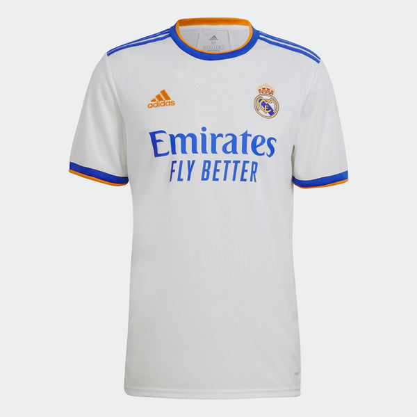 Adidas 2021-22 Real Madrid Women Home Jersey - White-Blue-Orange