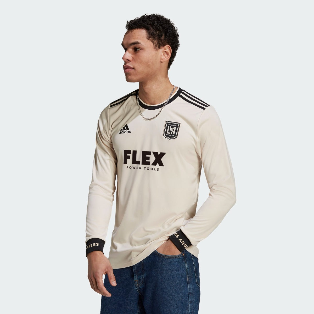 adidas 2021-22 LAFC Youth Away Jersey - Beige-Black : Clothing,  Shoes & Jewelry