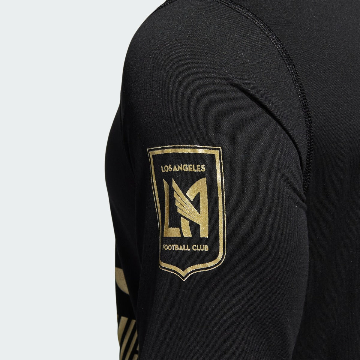 Adidas Men's LAFC Crest Soccer T-Shirt (Black/Gold) Size S