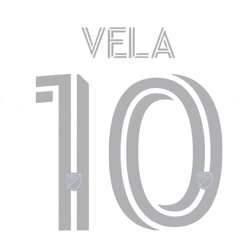 LAFC 2021/22 Away Vela #10 Jersey Name Set