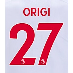 Liverpool No27 Origi Away Jersey