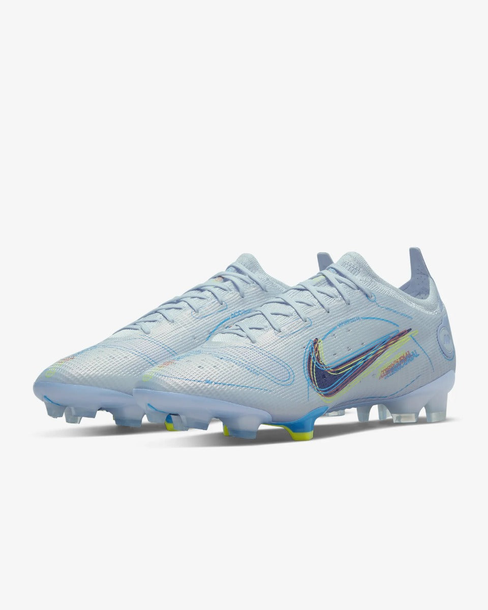 Nike Mercurial Vapor 14 Elite FG - Grey-Blackened Blue, 7.5