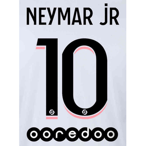 2021-2022 PSG Neymar Jr 10 Away White Authentic Jersey